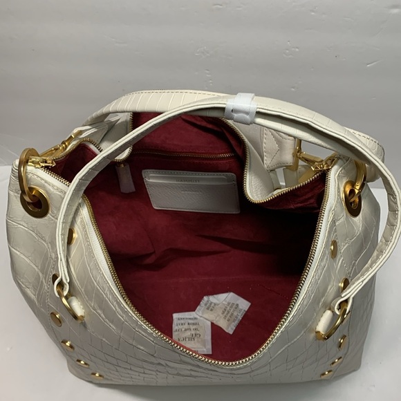 Hammitt Daniel Bag Large White Leather Crocco NWT - Picture 12 of 16